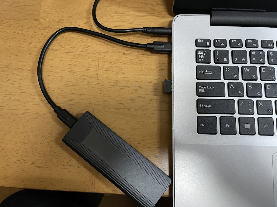 DellノートPC inspiron 14 5480のSSD換装にロジテックSSD M.2