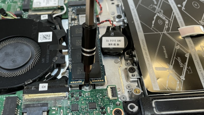 DellノートPC inspiron 14 5480のSSD換装にロジテックSSD M.2