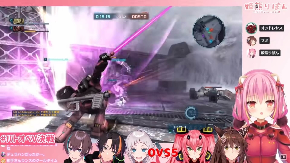 オンドレヤスとコンビネーションを決める姫熊りぼん