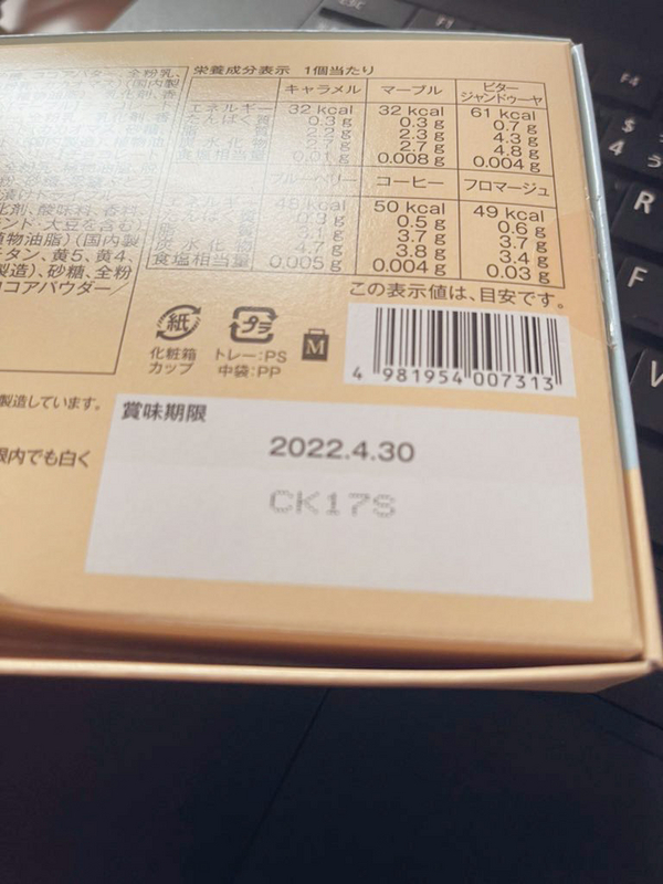 賞味期限が2年前のチョコを食べる - ミルクとはんぺん