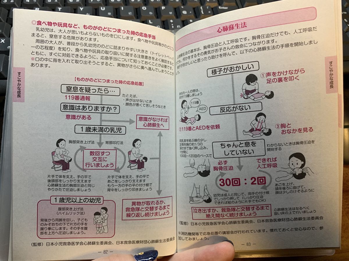 母子手帳の写真