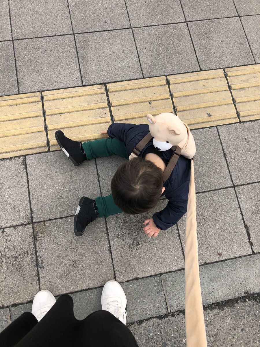 迷子防止リュックの使用写真
