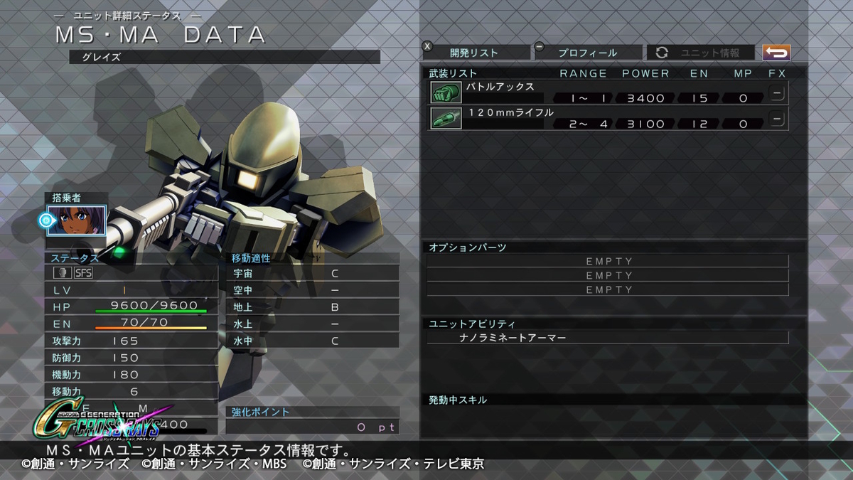 グレイズ 機体性能