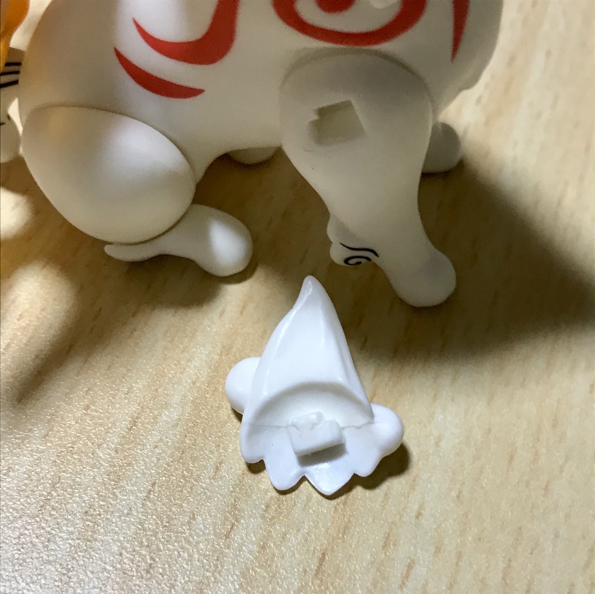 外れやすいパーツ