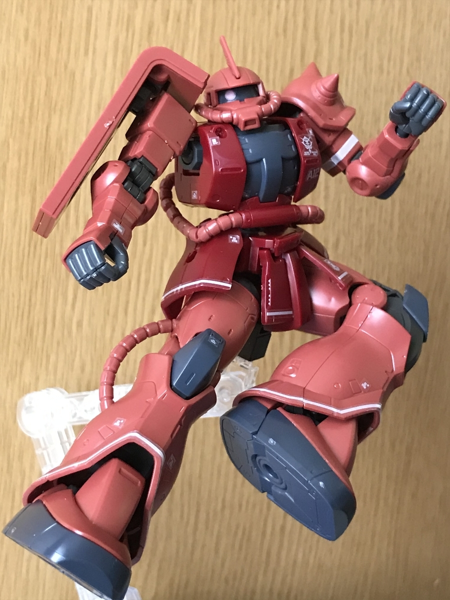 HG 1/144 シャア専用ザクII 赤い彗星Ver.をレビュー！！ - Hobby日記