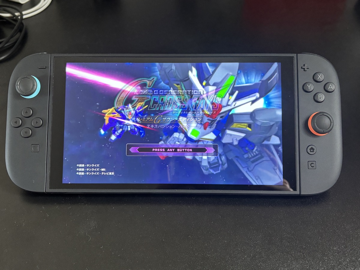Switch2携帯モードでGジェネクロスレイズをプレイしてみた感想