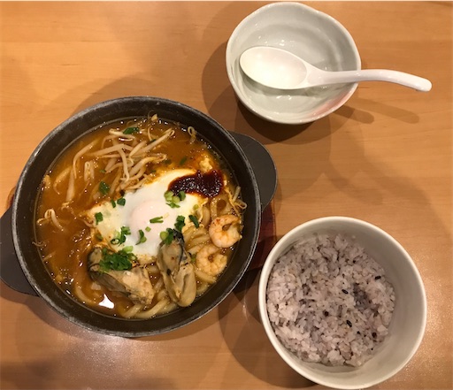 ガストの海鮮チゲのセット メガネ先生の日記