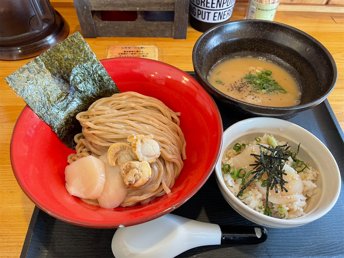 青森県八戸市/ラーメンストリート桜さんの2月限定のホタテつけ麺