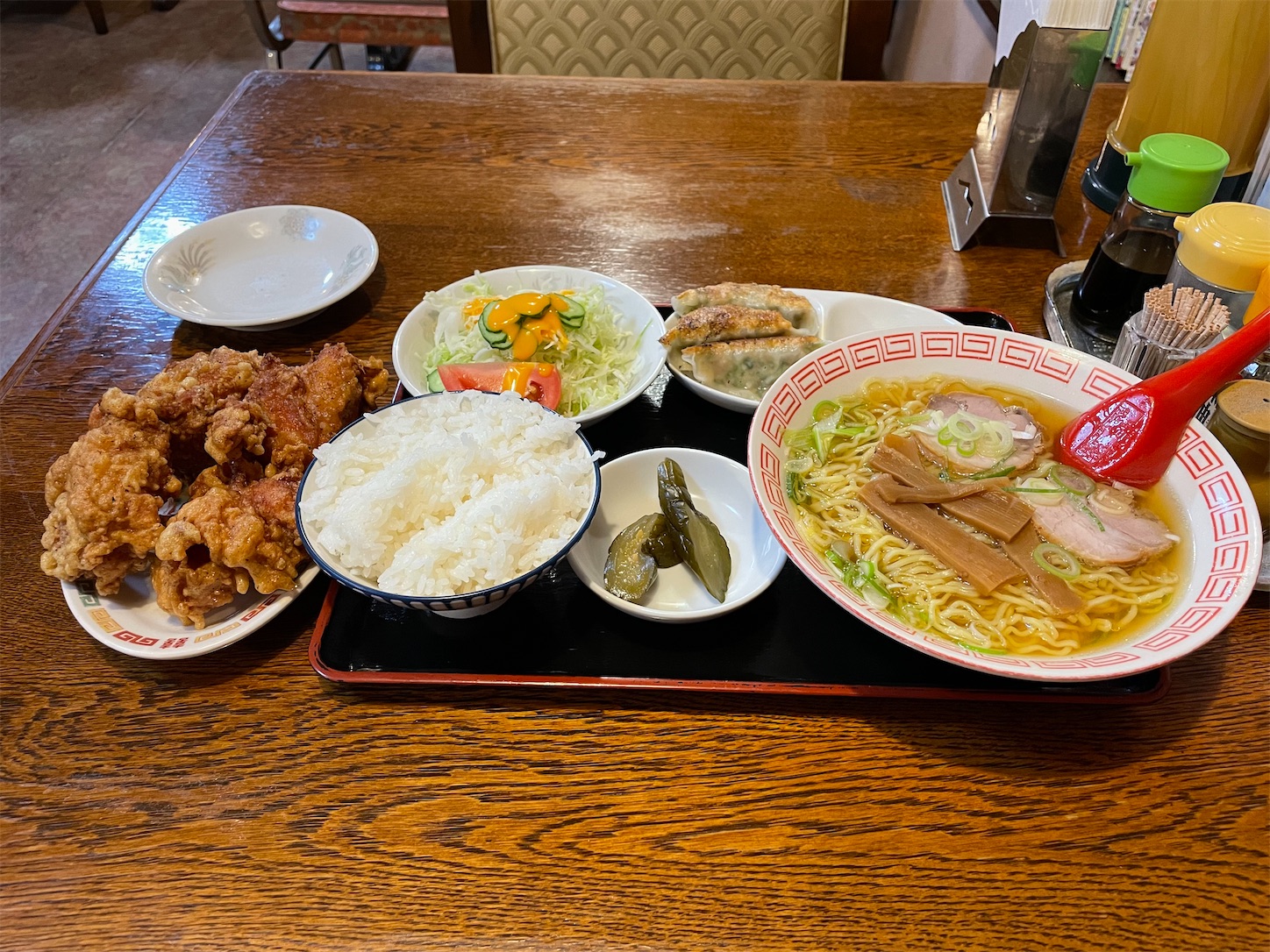 青森県八戸市/中華料理 彩華さんでラーメンセットとから揚げを食べて来
