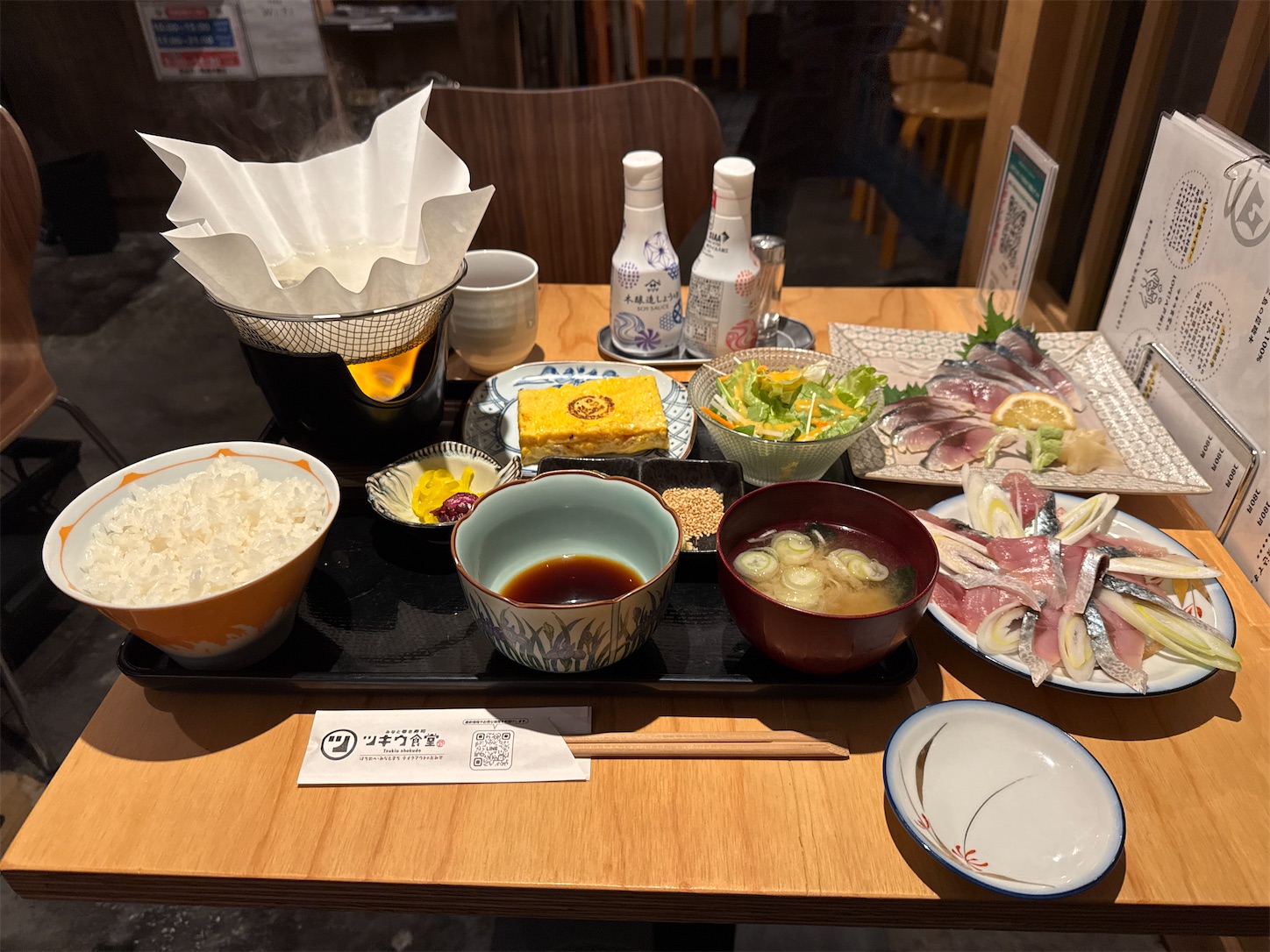 青森県八戸市/ツキウ食堂さんで脂の乗ったサバのしゃぶしゃぶと〆さば