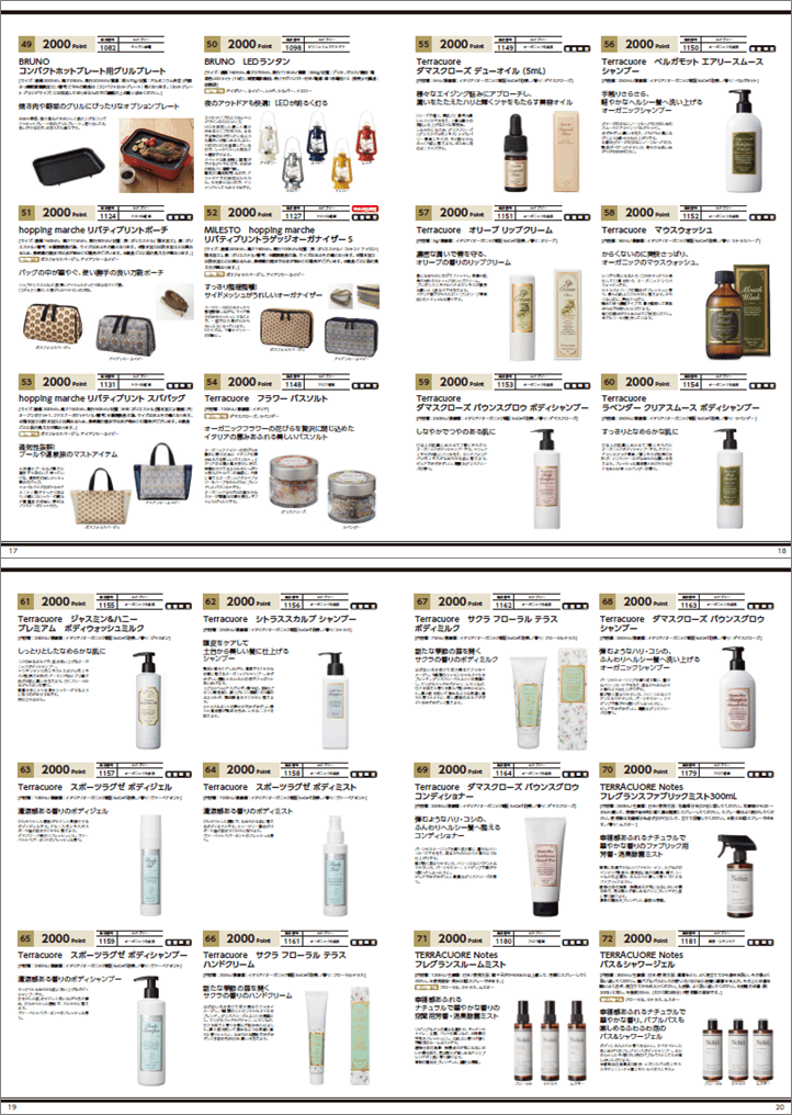 イデアインターナショナルのカタログ（2019年）