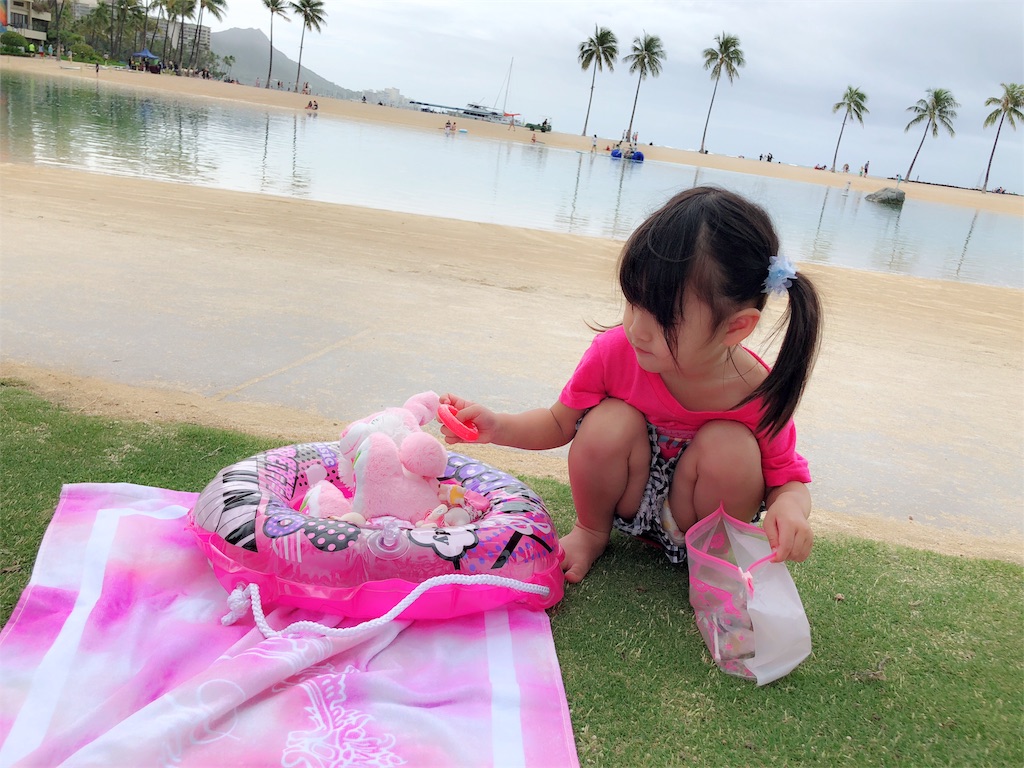hawaiiでシルバニア】手作りドレスと水着のショコラうさぎちゃんが