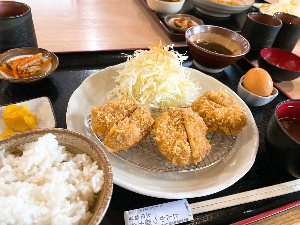 赤ちゃん・子ども連れでランチに行ける愛知県美浜町のとんかつ喜太条のランチ・ヒレかつ定食