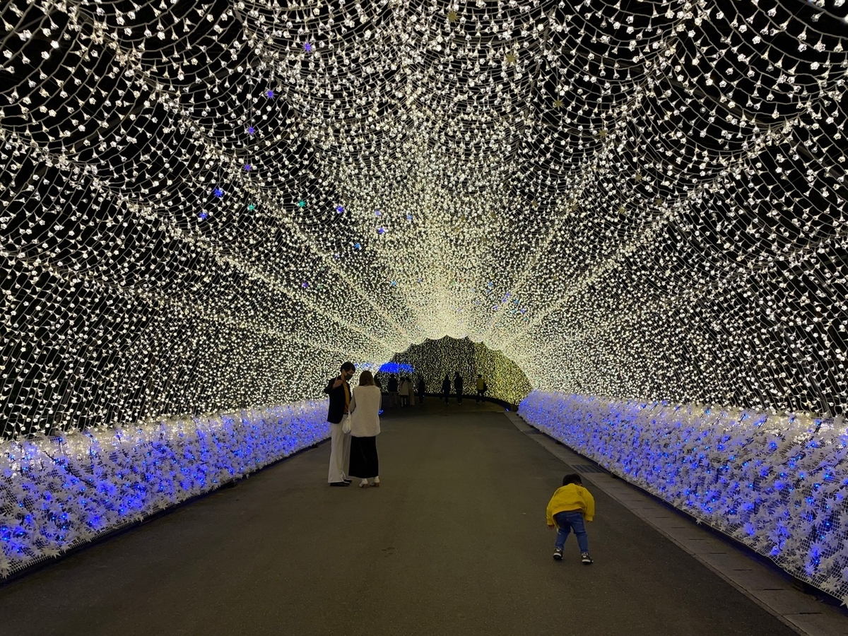 三重県桑名市長島町にあるナガシマリゾートなばなの里のイルミネーション2022の見どころ・華回廊