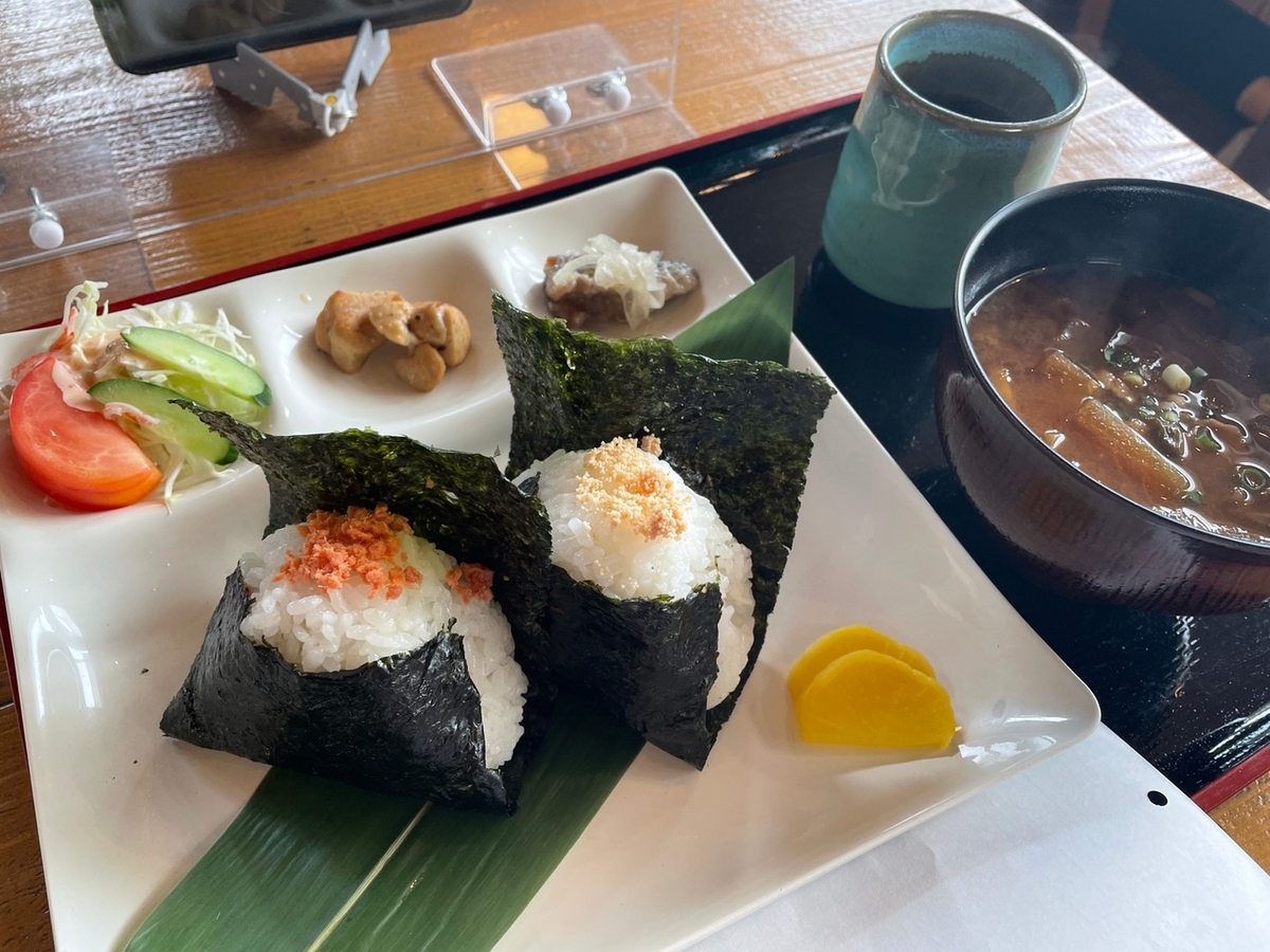 愛知県阿久比町にある子ども連れで阿久比米のこだわりおにぎりメニューが楽しめるおにぎり茶屋ほたるのランチメニュー