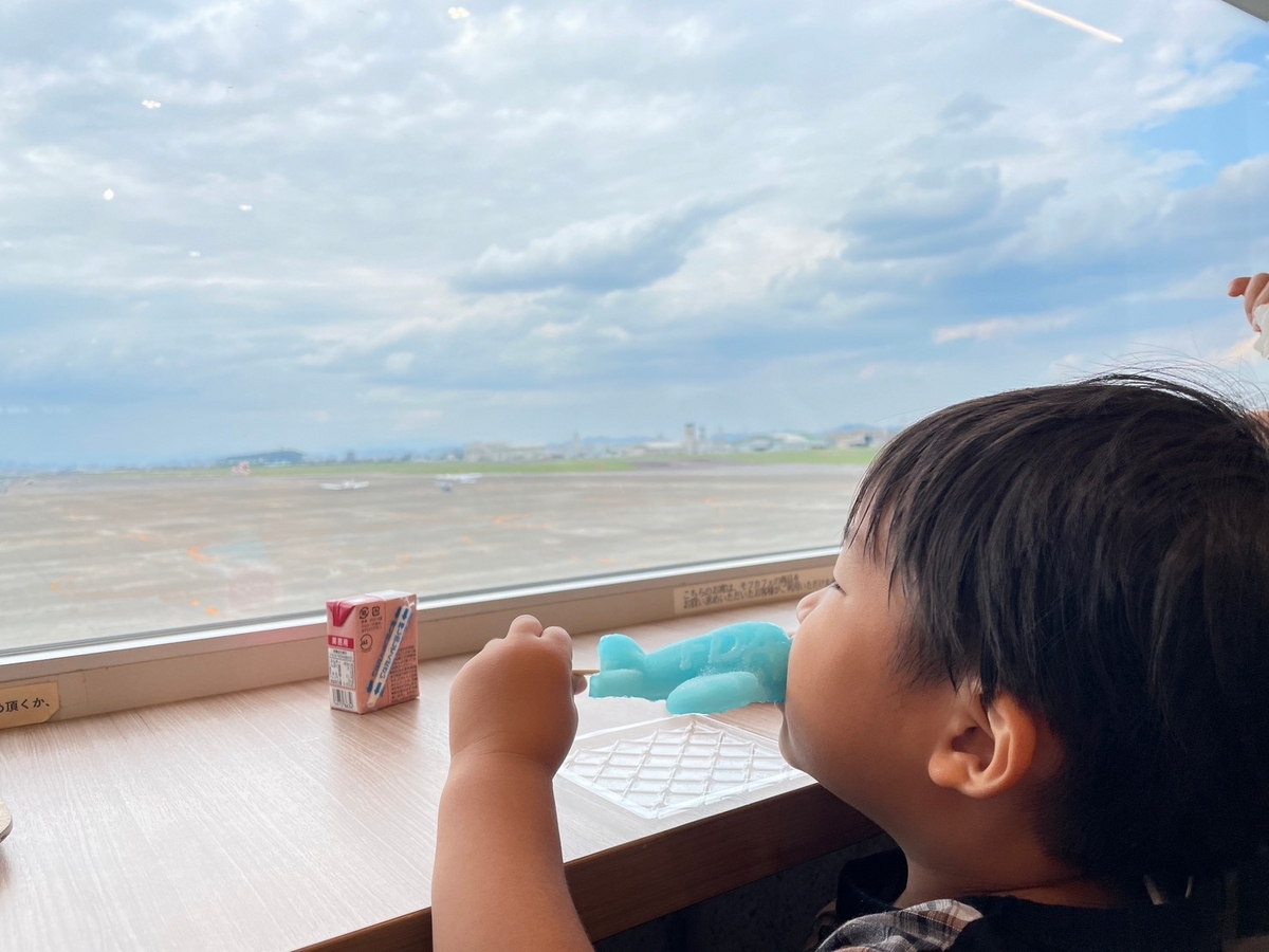 飛行機好きな小さな子どもも楽しめる小牧市にあるあいち航空ミュージアムのカフェと葛アイス