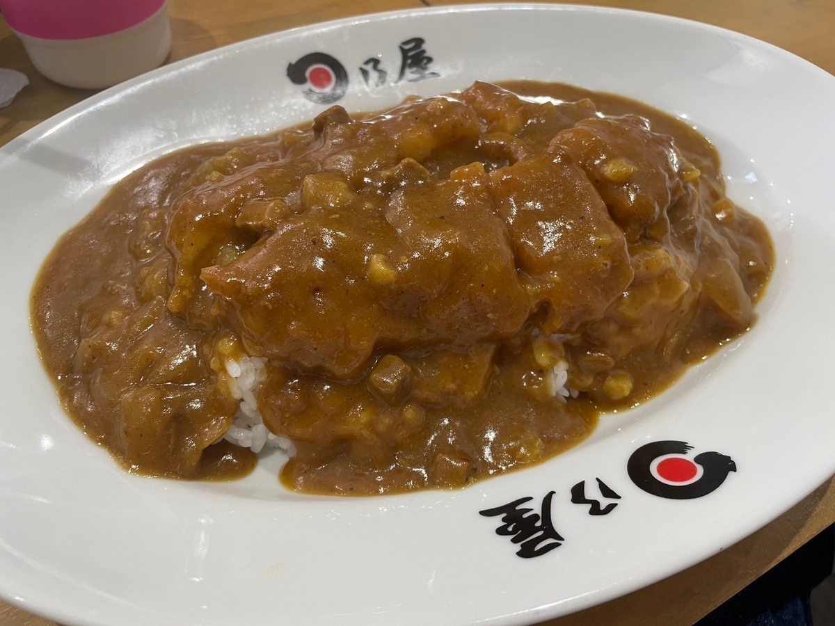 愛知県半田市にある子ども連れでランチができるカレー屋「日乃屋カレー」のカツカレー