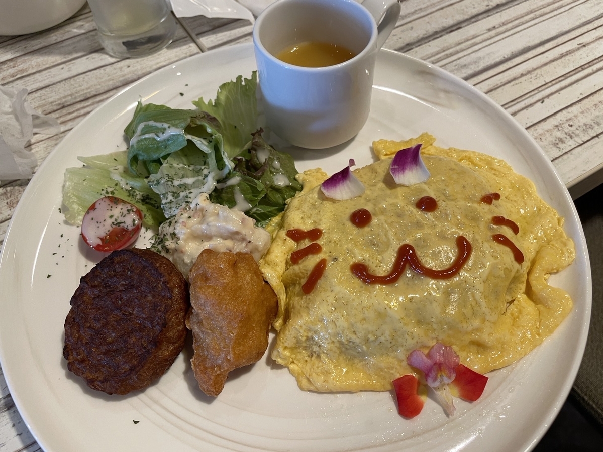 安城駅徒歩7分、堀内公園からも車で10分の子連れランチができるハナトキカフェのお子様プレート