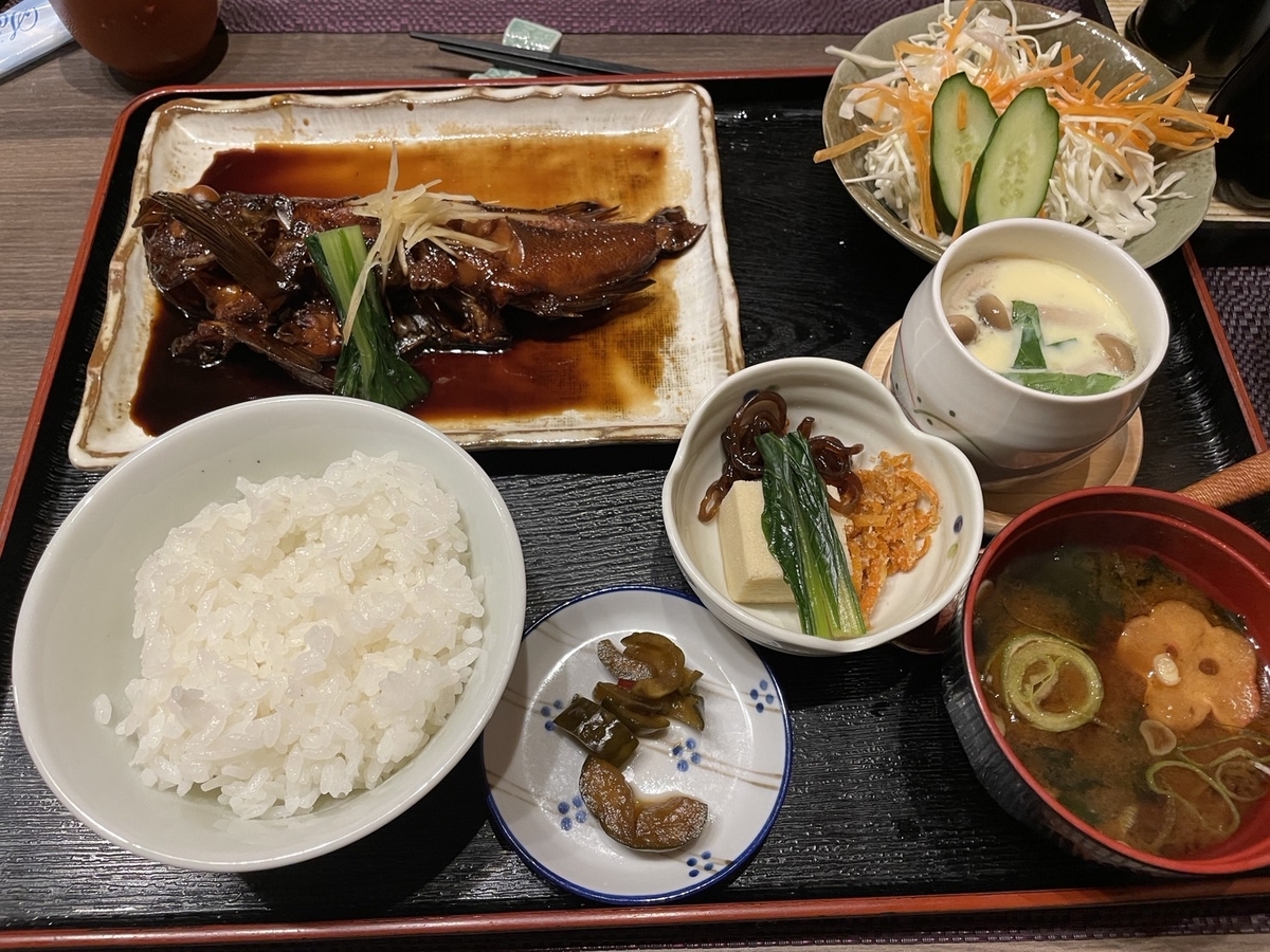 子連れランチ｜愛知県常滑市榎戸にある和食処「食堂島」の煮魚定食