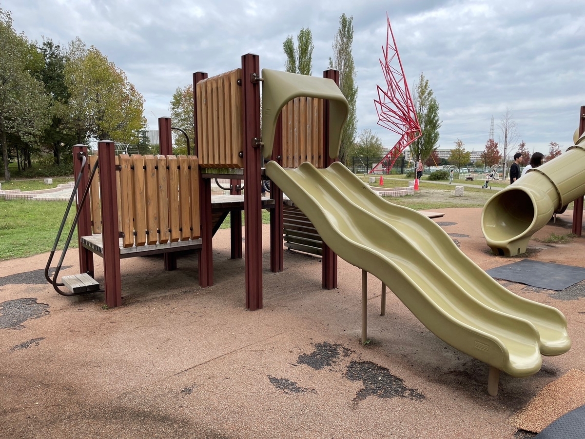子どもの遊び場｜愛知県刈谷市にある公園ミササガパークの遊具広場の3歳から6歳の幼児用複合遊具