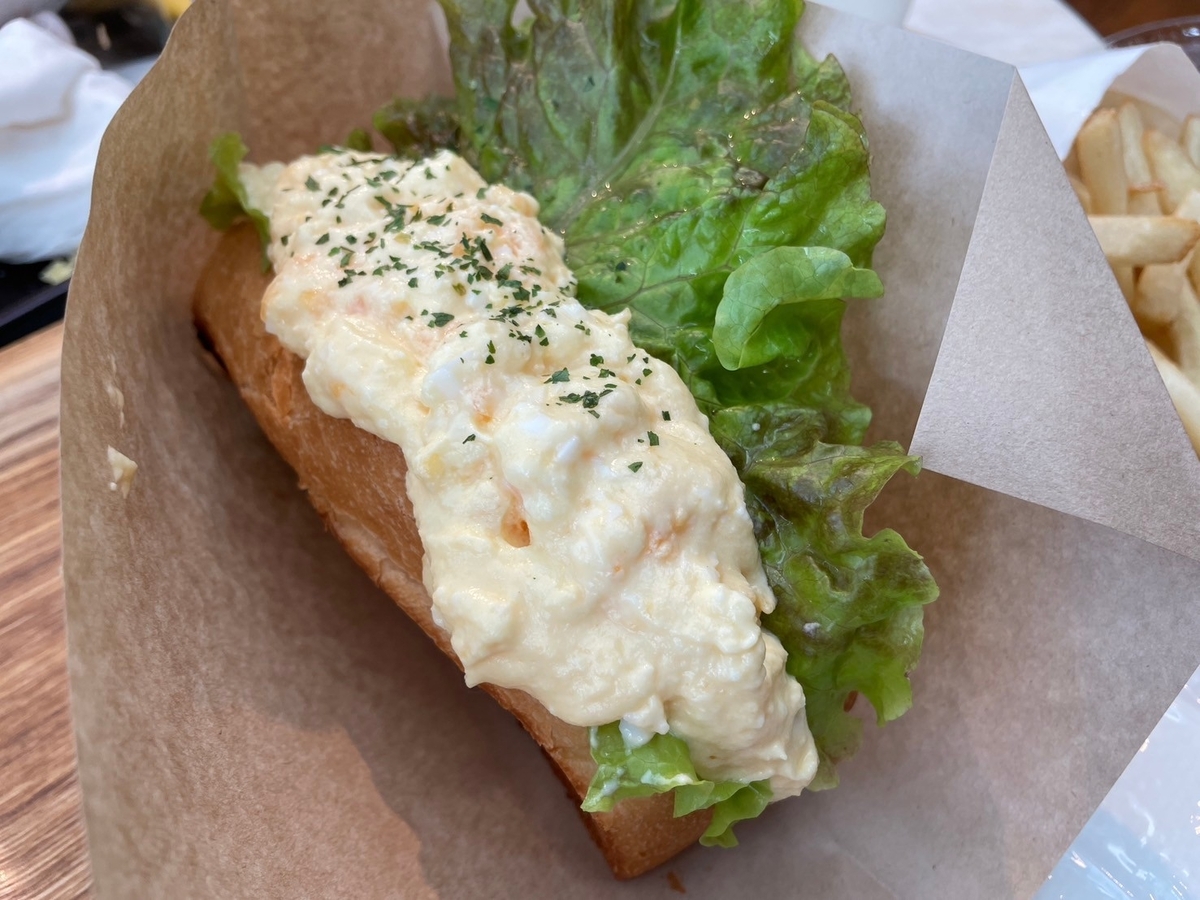 子連れランチ｜愛知県常滑市のセントレア空港フードコート内にあるデイズサンドウィッチカフェのプレミアムエッグサンド