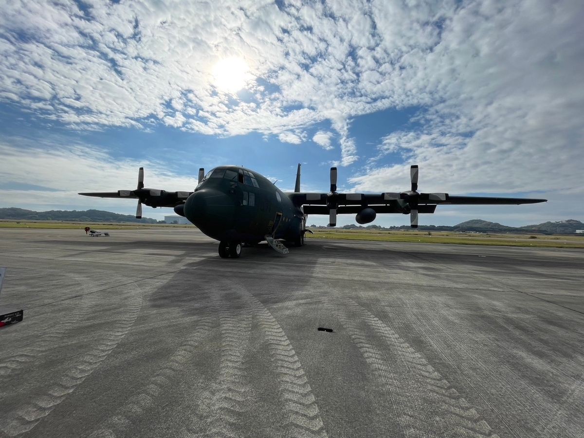 自衛隊岐阜基地で行われた岐阜基地航空祭2024のC-130H