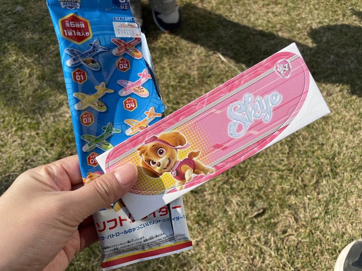 セリアで発見！パウパトロールのソフトグライダー