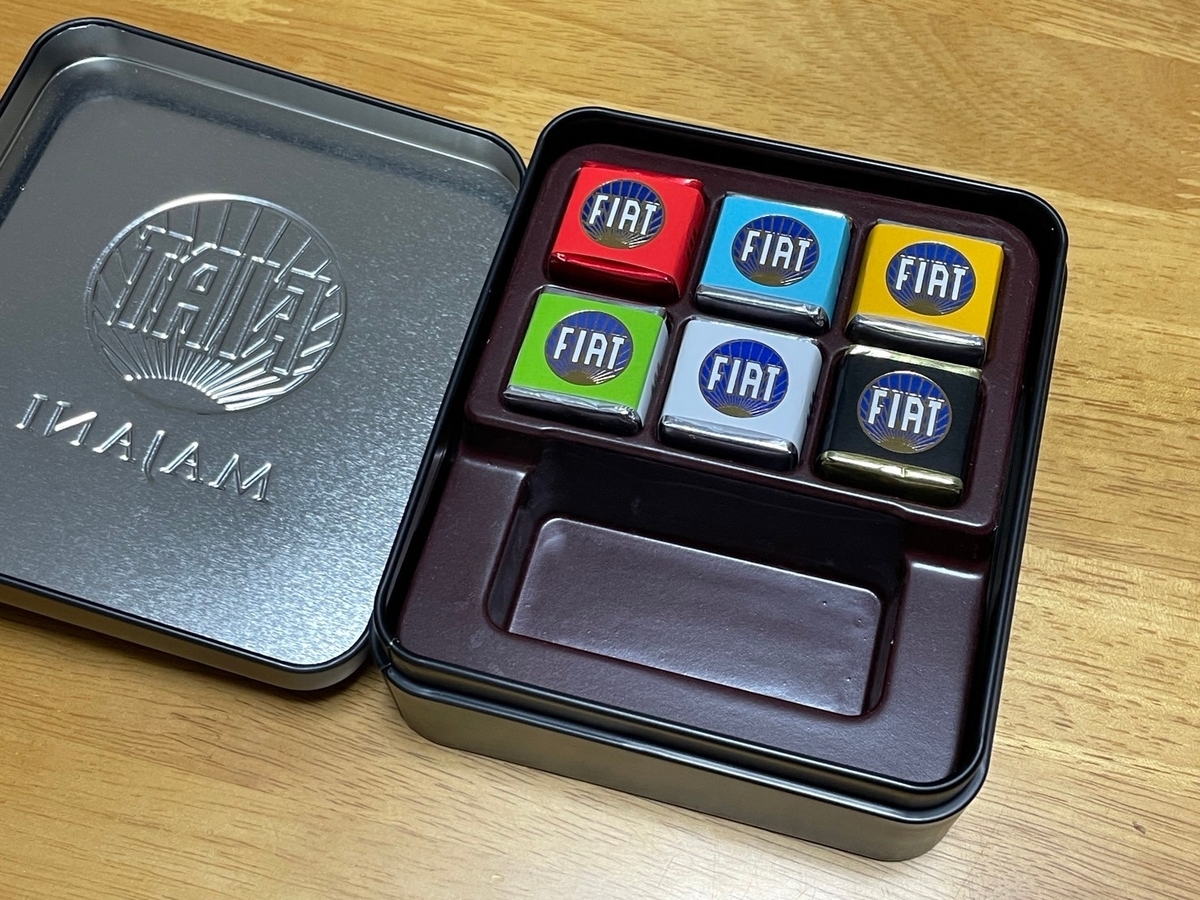 Majani FIAT ミニカーセットバレンタインチョコ2025名古屋タカシマヤ