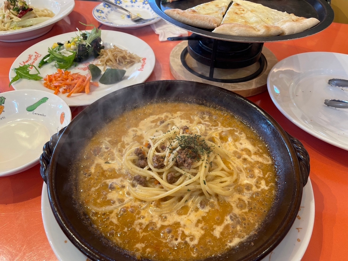 半田市で子連れランチ｜キッズメニューがお得なピッツェリアマリノのボロネーゼ