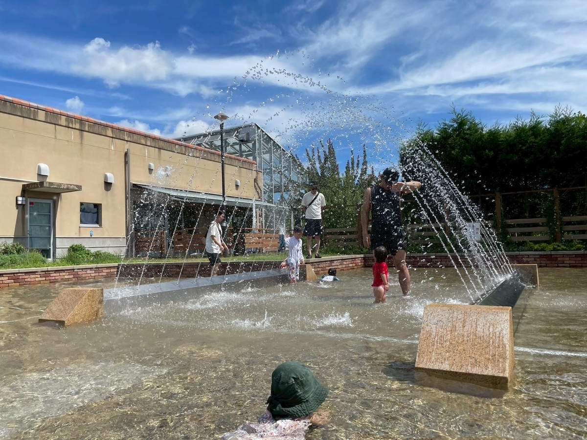 子どもの遊び場｜刈谷市にあるフローラルガーデンよさみの水遊び場