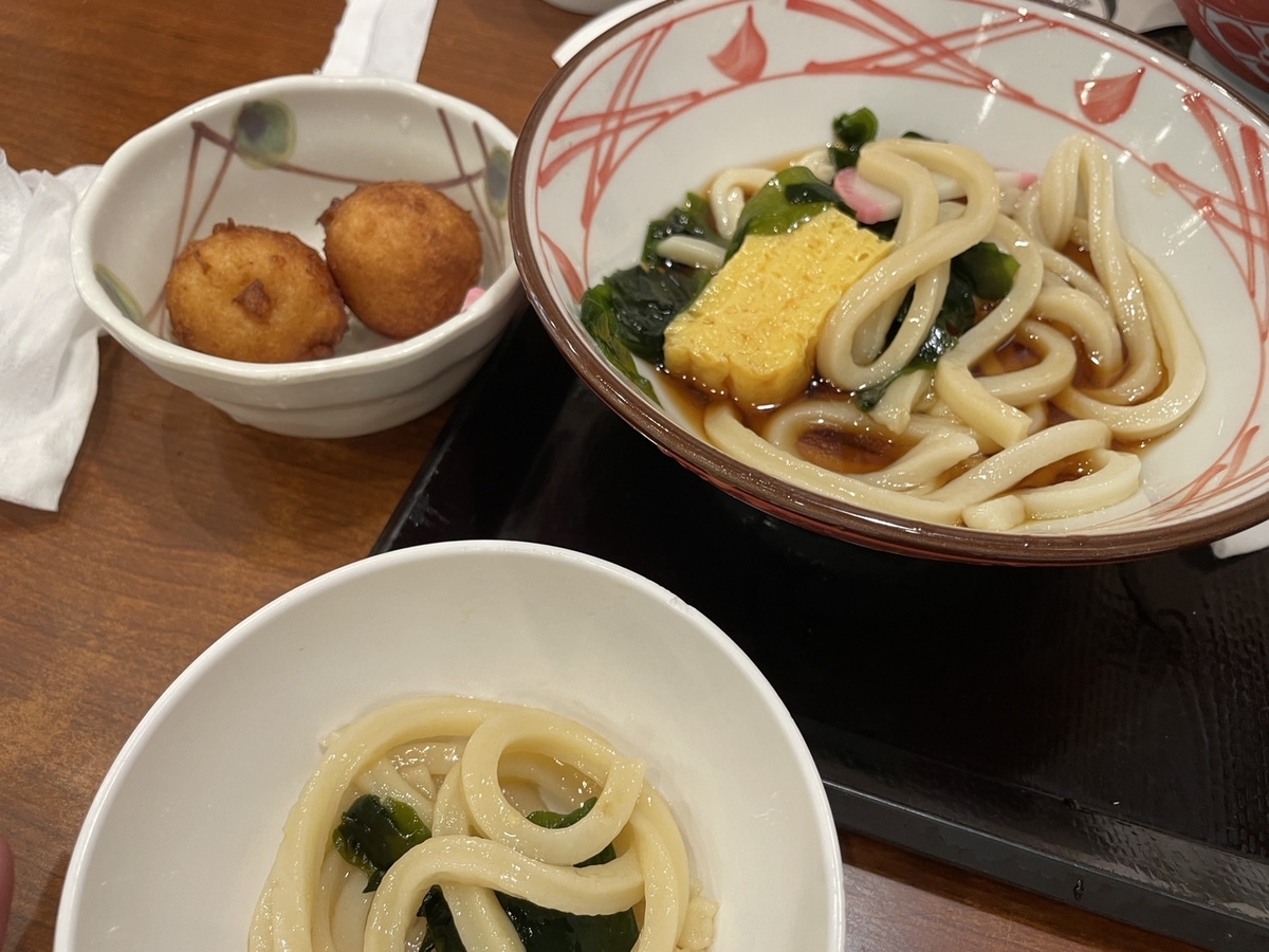 丸亀製麺のお子様もちもちセット290円