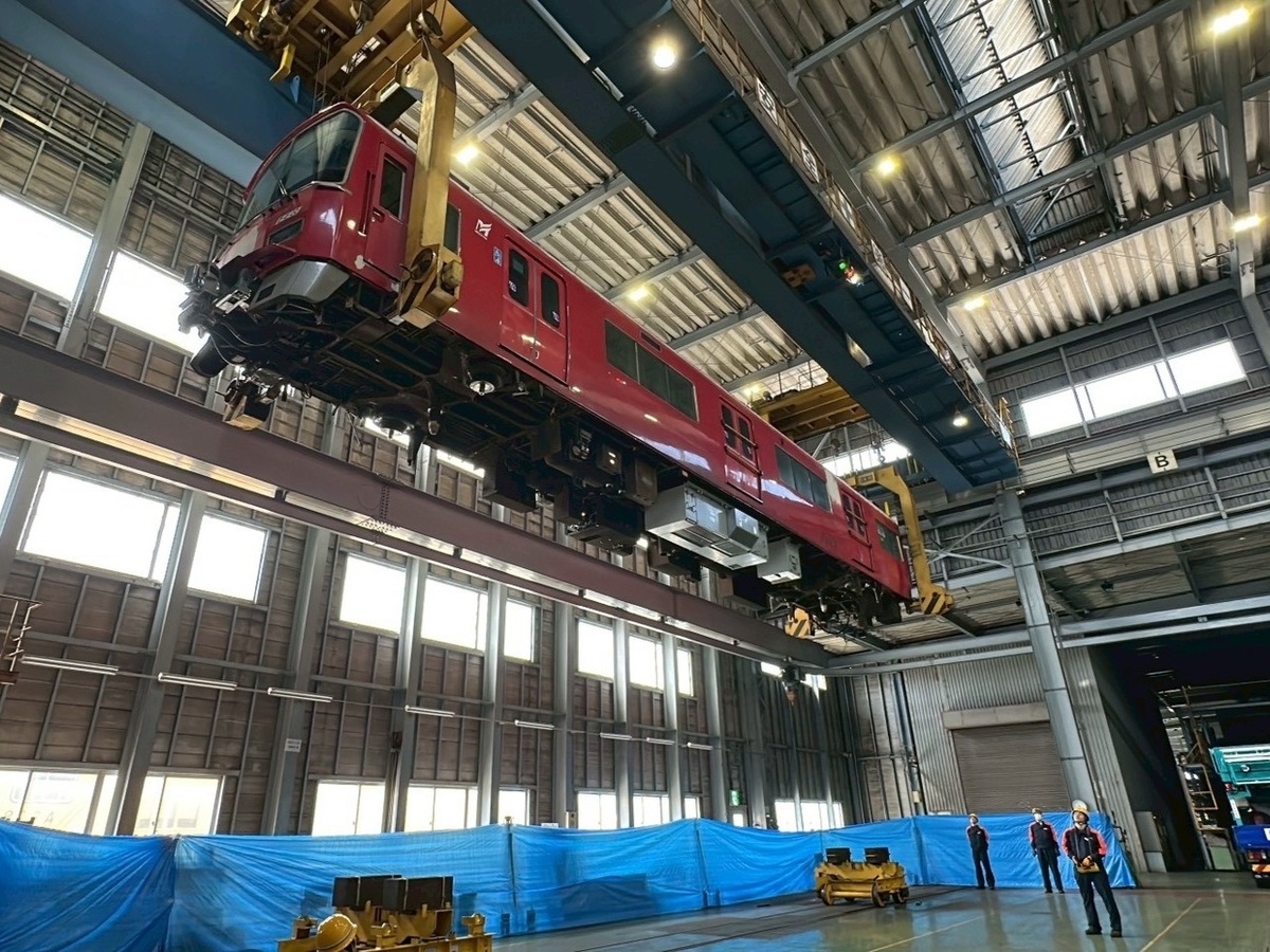 名鉄でんしゃまつり2026｜舞木検査場の36トンクレーン電車つりあげ作業実演
