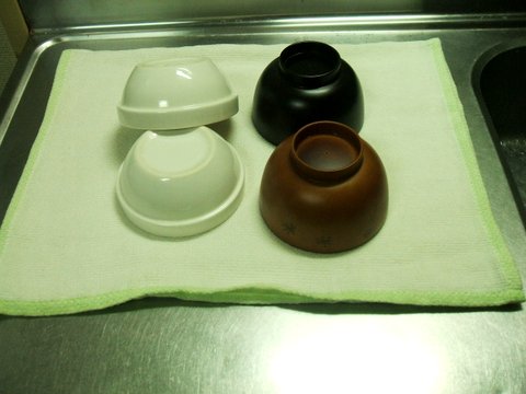 水切りカゴ　布　食器乗せ