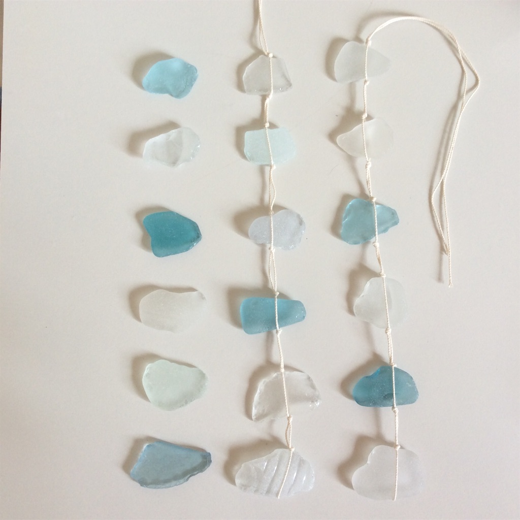 吊るし飾り シーグラス 風鈴 マクラメ マクラメクラゲ風鈴・ウインド