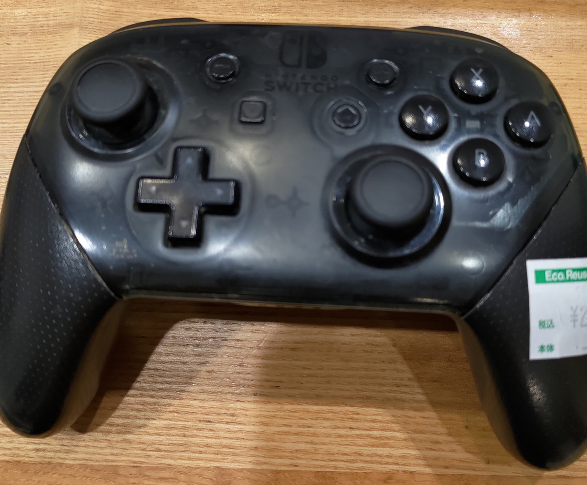 switchのプロコンをハードオフのジャンクで見つけ、はんだなしで修理し