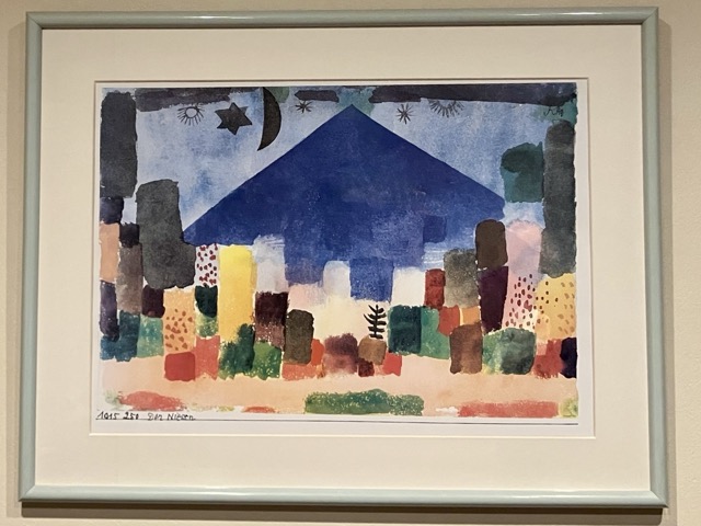 自宅に飾ってあるパウル・クレーの名画「ニーゼン山（Der Niesen）」のポスター