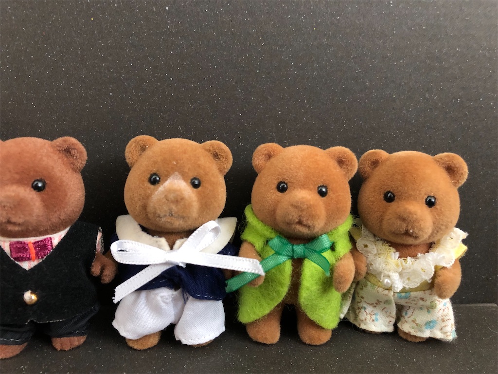 初期顔クマの比較 - 森の住人