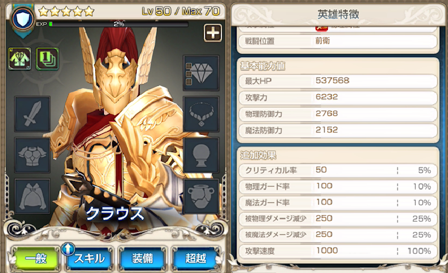 キンスレ 職業別基礎ステータスの記載 基礎ステータス一覧 メルティ村人のわかりやすいキンスレ