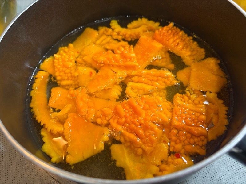 軽く塩ゆで