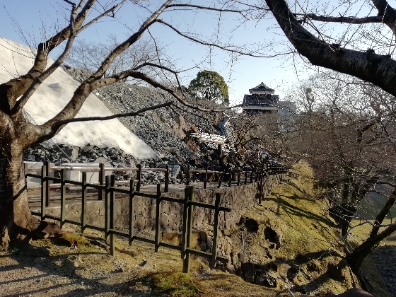 熊本城　地震　被害