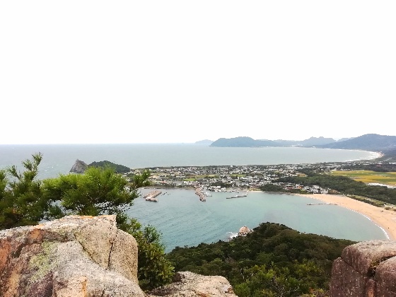 立石山登山　立石山　登山　写真　画像　　糸島　海　芥屋海水浴場