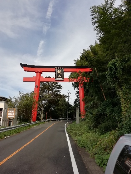 佐賀県　唐津市　鏡山　鳥居　鏡山展望台　写真　画像