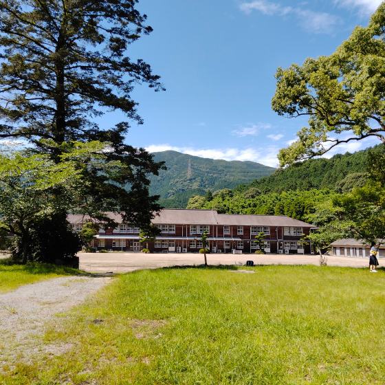 秋月　秋月城下町　中学校　　写真　画像　朝倉市