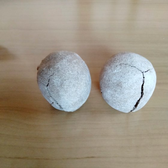 オーブン陶土 ヒビ 失敗 写真 画像