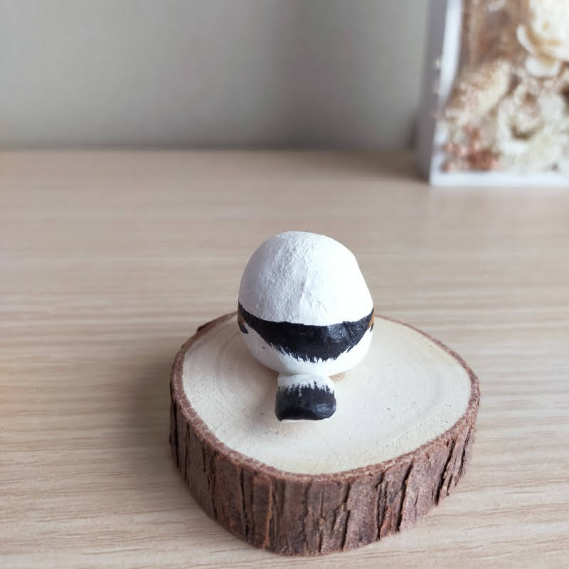 シマエナガ　しまえなが　石塑粘土　かわいい　置物　ミンネ　クリーマ　画像　写真　販売中