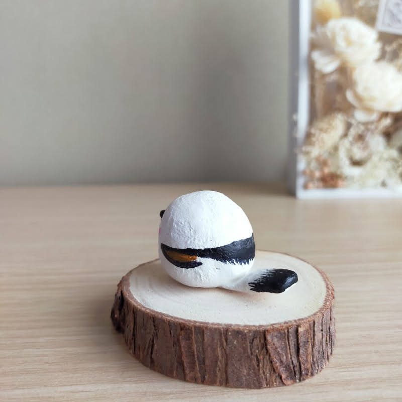 シマエナガ　しまえなが　石塑粘土　かわいい　置物　ミンネ　クリーマ　画像　写真　販売中