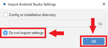 Do not import settings