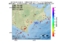 地震震源マップ：2017年01月23日 10時56分　十勝地方中部 M2.7