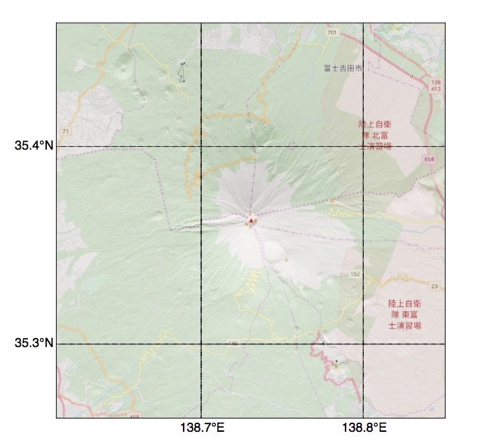 北緯35.262500 東経138.610600 - 北緯35.462500 東経138.850600