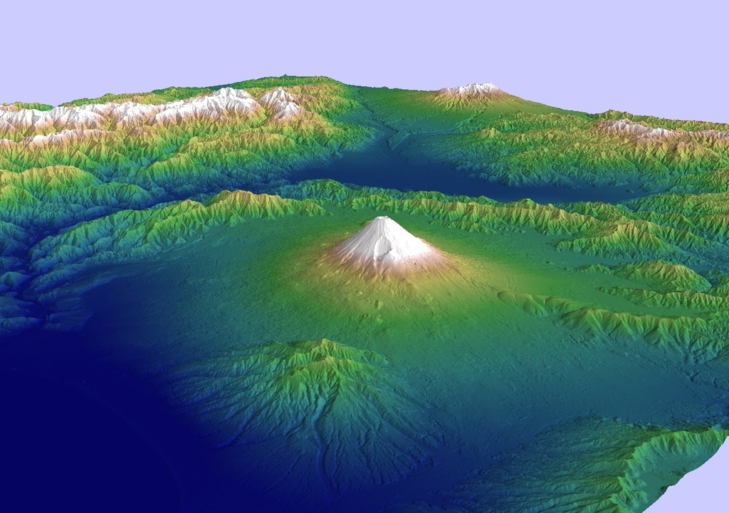 ALOS全球数値地表モデルで富士山を描いてみる（１）